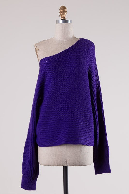 Purple Sweater Top